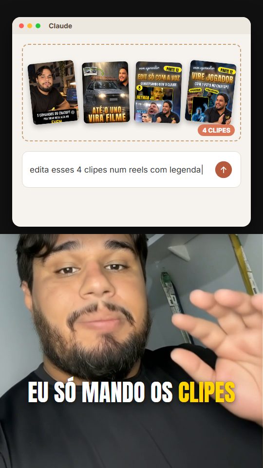 Exemplo do efeito Dentro do app