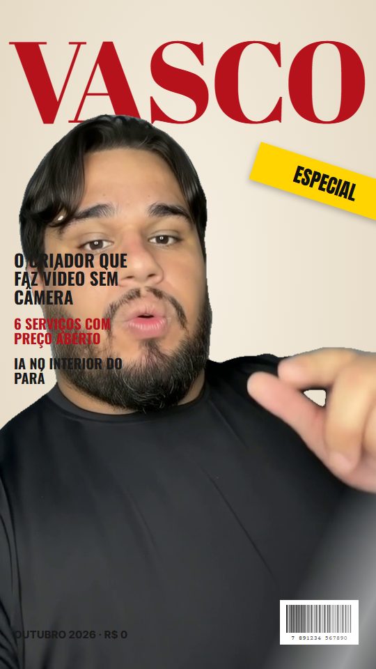 Exemplo do efeito Capa de revista